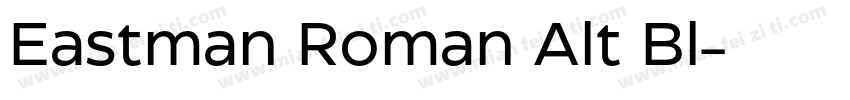 Eastman Roman Alt Bl字体转换